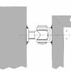 Weld-On Adjustable Hinge with U-bolt (CA376) - Image 2