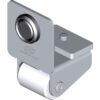 Cantilever gate system guide roller