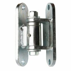 Adjustable side-mount hinge with mounting plate, bearings and grease fitting