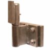 Heavy duty barrel hinge with adjustment in all three dimensions