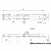 Slide bolt latch - CA299 - Image 2