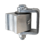 Adjustable side-mount hinge with U-bolt, bearings and grease fitting - C92