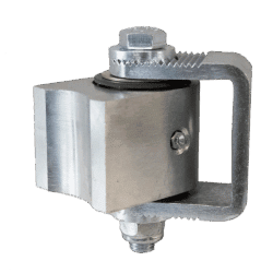 Adjustable side-mount hinge with U-bolt, bearings and grease fitting - C92