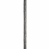 Wrought iron forged post with subtle ribbon twists - 064-184