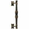Offset steel door pull handle (2214 zanc)