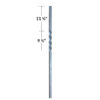 Wrought iron square post with twist feature - Image 3