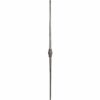 Wrought iron baluster, forged and tapered with round center feature - 539/Z-232
