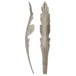 Stamped steel Acanthus leaf, 11-1/4"  - DJA 0035