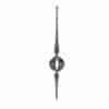 Wrought iron hammered and tapered square picket - P15C/06