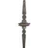 Wrought iron baluster, forged and tapered with center fishtail features - 47/Z-245