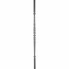 Wrought iron handcrafted post with twist and collar features - 7005640