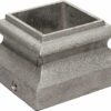 Two piece split shoe for square balusters and newels