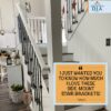 Side-mount bracket for interior railing example, testimonial