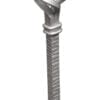 Single basket baluster with hammered texture, 15/32" sq. solid - 08-1-03 - Image 2