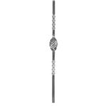 Wrought iron newel post with basket and twists - 08-2-02