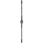 Single basket baluster with twist