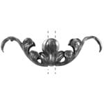 Hot forged steel leaf for 5/8" square bar - 095.02