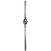 Wrought iron square newel post with basket - 24-2-04