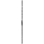 Hammered square baluster with single centered twist feature - 29-0-02W