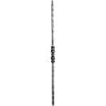 Hammered square baluster with single bulb feature - 29-0-04