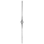 Wrought iron hammered 9/16" baluster with basket - 29-7-05