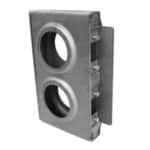 Double hole steel lock box - 9220