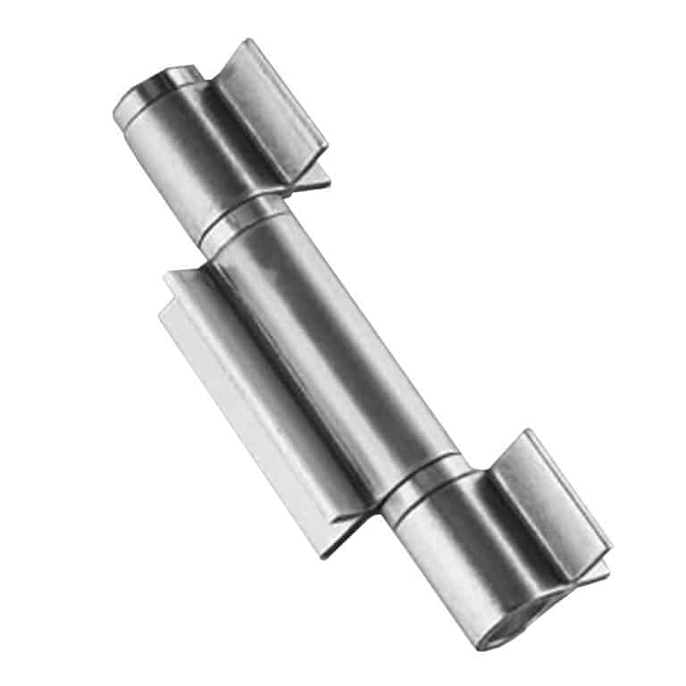 Heavy duty stainless steel pin hinge with three open wings and