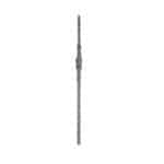 Wrought iron square hammered post with forged twist feature and tapering - P012/F
