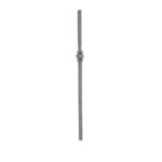 Hammered square newel post with knuckle feature - P40/ZC
