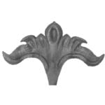 Hot forged steel leaf, large - 074.02
