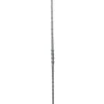 Ornamental steel square baluster with twist and taper - 26-0-04