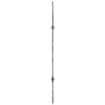 Hot forged 7/16" round baluster with double collar feature - 26-1-05