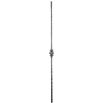 Hot forged 9/16" square baluster with single knuckle - 26-2-01