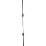 Hot forged 1/2" round baluster with double knuckle - 26-2-02D