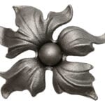 Cast steel rosette, 5-1/2" diameter - 29/03