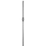 Hot forged solid steel square newel post with knuckle and hammering - 29-14-05SQ