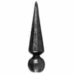 Hot forged solid steel spear, 1-3/16" diameter base - 30-0-05