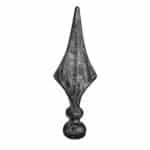 Hot forged solid steel spear, 1-3/8" diameter base - 30-0-06