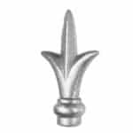 Hot forged solid steel spear with round base - 33-0-02