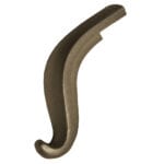 Modern style steel beveled lamb's tongue handrail starter - DJA810B15 B