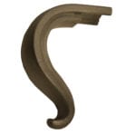 Modern style steel straight lamb's tongue handrail starter - DJA810B15 S