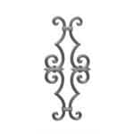 Cast iron panel for 1/2" square bar, available in two sizes