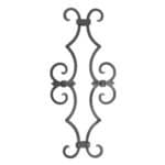 Cast iron panel for 1/2" square bar - 641