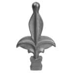 Cast iron spear for square bar, three sizes available - 656