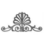 Cast iron gate topper, single-faced - 680