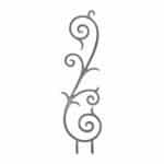 Cast iron scroll panel - 696