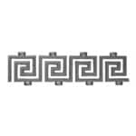 Greek key pattern in cast iron - 7314