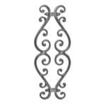Cast iron panel for 1/2" square bar - 8332
