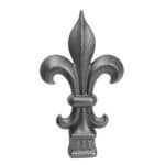 Cast iron fleur de lis spear - 8832