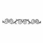 Cast iron frieze, 31-3/8" H - A-3